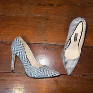 Nine West Plaid Heels